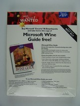Microsoft Home Wine Guide Software New Sealed - $50.98