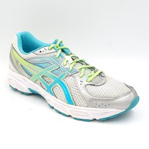 Asics Women Athletic Running Shoes Size US 11 Grey White Blue Green T474N - £13.31 GBP