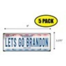 5 PACK 3.37"x 9" LETS GO BRANDON PLATE Sticker Decal Gift MAGA Trump BS0293 - $6.53