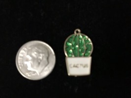 Cactus Pendant Necklace charm - Bangle Charm Bracelet - $14.20