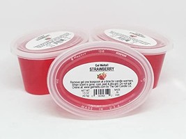 3 Pack of Strawberry Scented Gel MeltsTM for Candle Warmers Tart Oil Wax Burners - £4.61 GBP