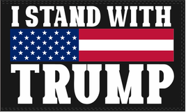 I Stand With Trump USA Bar 3&#39;X5&#39; Flag ROUGH TEX® 100D - £18.95 GBP