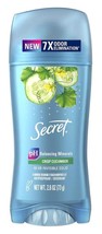 Secret Deodorant Solid 2.6 Ounce Crisp Cucumber Antiperspirant (Pack of 3) - £29.49 GBP