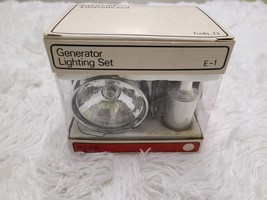 VTG NOS Bicycle Generator Light Lighting Set In Box Concord Chrome Japan 6V3W E1 - £38.64 GBP