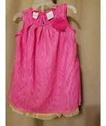 Amy Coe - Pink Yellow Layered Tulle Dress W/ Diaper Cover Size 9M      IR12 - £6.26 GBP