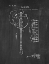Banjo Patent Print - Chalkboard - £6.35 GBP+