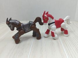 Fisher Price Imaginext Castle Samurai Knight Horse Red White Sir Angus B... - $12.86