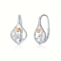 Scorpion Earrings 925 Sterling Silver Hypoallergenic Scorpion Rose Leverback Ea - £46.25 GBP