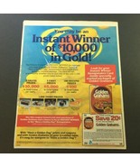 VTG 1982 Golden Grahams The Honey Graham Cereal Sweepstakes Print Ad Coupon - £14.90 GBP
