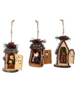 Ornament Outhouse, 3 assorted SHIPS IN 24 HOURS - MJ - $27.09 CAD