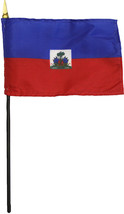 Haiti - 4&quot;X6&quot; Stick Flag - $3.42