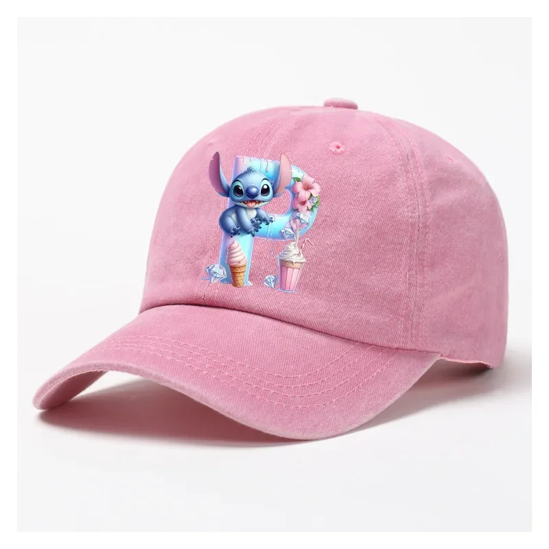 Lilo Stitch Anime Letter A-Z Baseball Cap Women Adult Summer -Adult SDZ2958 - $6.50