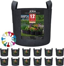 Breathable 5 Gallon Grow Bags - 12 Pack with Built-in Handles for Easy T... - $39.55