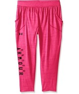 Under Armour Girls&#39; Heat Gear Tech Capri Pants, Harmony Red, XS - $470.96 MXN