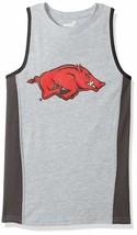 NCAA Arkansas Razorbacks Boys Tank Shirt, Large (7), Heather Grey - £7.79 GBP