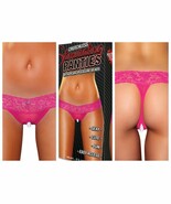 CROTCHLESS STIMULATING PLEASURE PANTIES WITH PLEASURE BEADS HUSTLER - £17.27 GBP