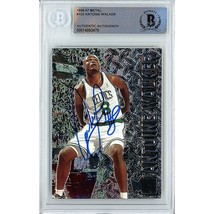 Antoine Walker Boston Celtics Auto 1996 Fleer Metal Autographed On-Card Beckett - £59.28 GBP