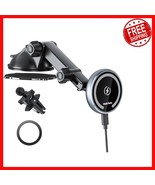 Magnetic Wireless Car Charger for iPhone 16/15/14 - Auto-Alignment &amp; Sec... - $854.77 MXN
