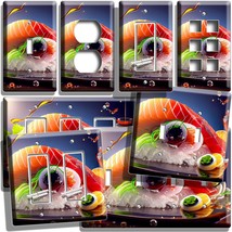 Sashimi Sushi Platter Light Switch Outlet Wall Plate Japanese Food Cafe Hd Decor - £9.61 GBP+