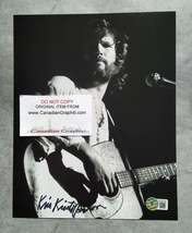 Kris Kristofferson Hand Signed Autograph 8x10 Photo COA + BAS - £130.70 GBP