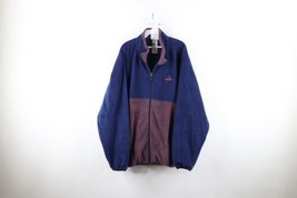 Vintage 90s Adidas Mens Size XL Spell Out Color Block Full Zip Fleece Jacket - £50.59 GBP