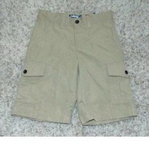 Boys Cargo Shorts Tony Hawk Khaki Flat Front Ripstop Casual-size 8 - $8.91