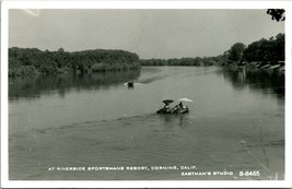 Vtg Cartolina RPPC Eastman&#39;s Studio B-8465 Corning Ca Sportsman Resort Riverside - £7.21 GBP