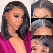 Hoacon 14inch Bob Wig Human Hair 13x4 Bob Lace Front Wigs for Black Wome... - $48.51