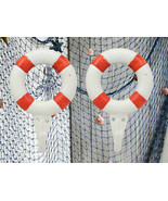 Cast Iron Nautical Coastal Lifeguard Life Ring Buoy Wall Hook Accent Set... - $36.99 CAD