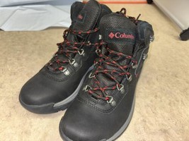 Columbia Womens Ridge Waterproof Hiking Boot Black/ Red BL3783-010 Size 8.5 - £44.40 GBP