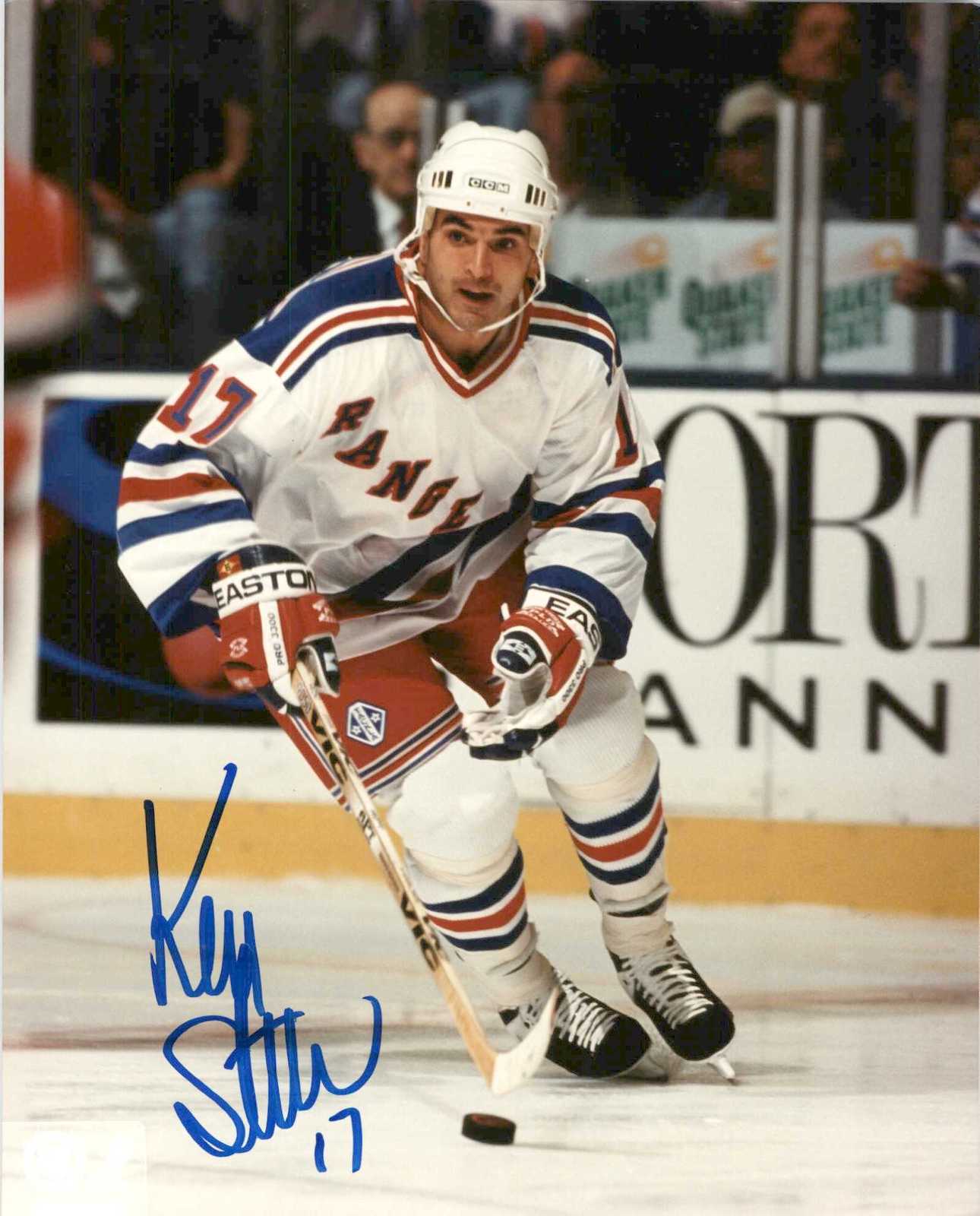 Kevin Stevens Signed Autographed Glossy 8x10 Photo - New York Rangers - $15.00