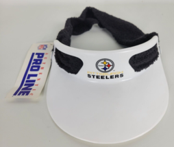 Vintage NWT 80s Pittsburgh Steelers Proline Terry Cloth Staco Visor 1986 - £23.65 GBP
