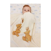 Large Organic Cotton baby Blanket - Cozy, Soft Throw for All Seasons - £30.33 GBP