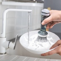 Pot Brush Dish Brush Dish Scrub Brush With Soap Dispenser For Dishes Kitchen Sin - £9.96 GBP+