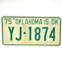 1975 United States Oklahoma Oklahoma County Passenger License Plate YJ-1874 - £14.72 GBP