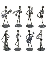 Iron Music Band Figurine Metal Musician Model Creative Iron Music Player... - £16.53 GBP