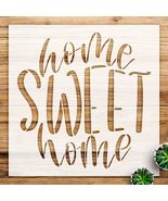 Home Sweet Home Script Stencil for Wood Signs and Wall Art, Reusable Myl... - $21.43 CAD+