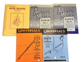 5 Flute Piccolo Music Books Study Course Ruben Universal Wagner Vintage - £40.34 GBP