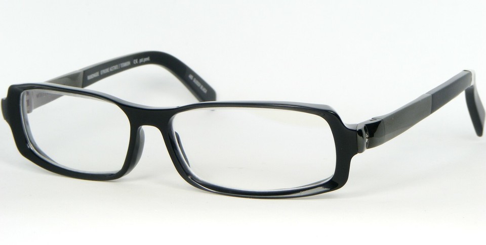 WHITEOUT &amp; GLARE KALEIDOSCOPE / 0015 Tetraeder 405 Glossy Black Glasses ... - $180.31