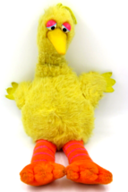 Vintage Sesame Street Big Bird Plush Hasbro Softies USA 20&quot; - £10.14 GBP