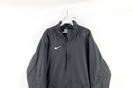 Nike Storm Fit Mens Medium Distressed Lined Waterproof Full Zip Jacket Dark Gray - £47.03 GBP