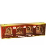 Olive Wood Christmas Tree Decoration - Nativity collection Set 4 Piece G... - $19.68