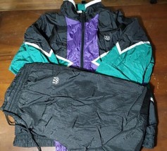 Vintage JC Penny USA Olympics Track Suit Large Pants Windbreaker Jacket - £91.58 GBP