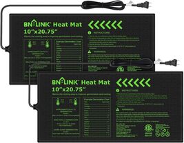 Durable 10x20.75” Waterproof Seedling Heat Mats - 2 Pack for Rapid Germi... - $44.50