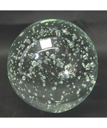 Paperweight Glass Bubble Clear Round 4&quot; Dia - $450.01 MXN