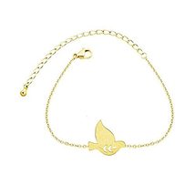 Bird bracelet,bird jewelry,silver bracelet,charm bracelet,gift for her,dove brac - £19.98 GBP