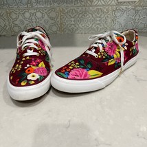 Keds x Rifle Paper Women&#39;s Anchor Blossoms Red Floral Sneakers  - £45.45 GBP