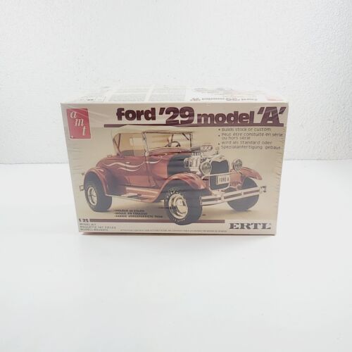 AMT 6572 1/25 Red Ford '29 Model "A" Kit New Open Box 1980s Vintage - $15.90