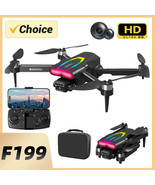 F199 Drone Aerial Photography With 1080P Wide Angle HD Dual Camera Brush... - £115.34 GBP