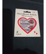 Vintage JHB International Sweetheart Labels:  2 &quot;Made With Love By GRAND... - $220.60 MXN